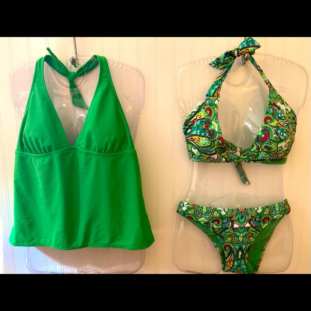 Old Navy 3 pc paisley swimsuit set!